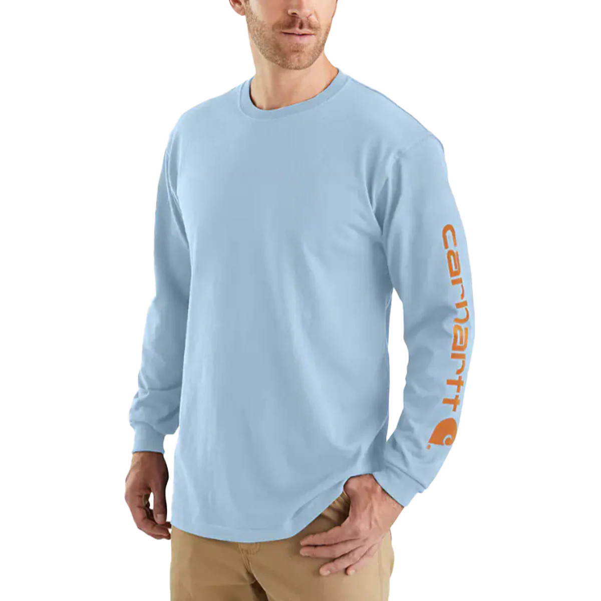 Men's Workwear Long-Sleeve Graphic Logo T-Shirt - Onhollan