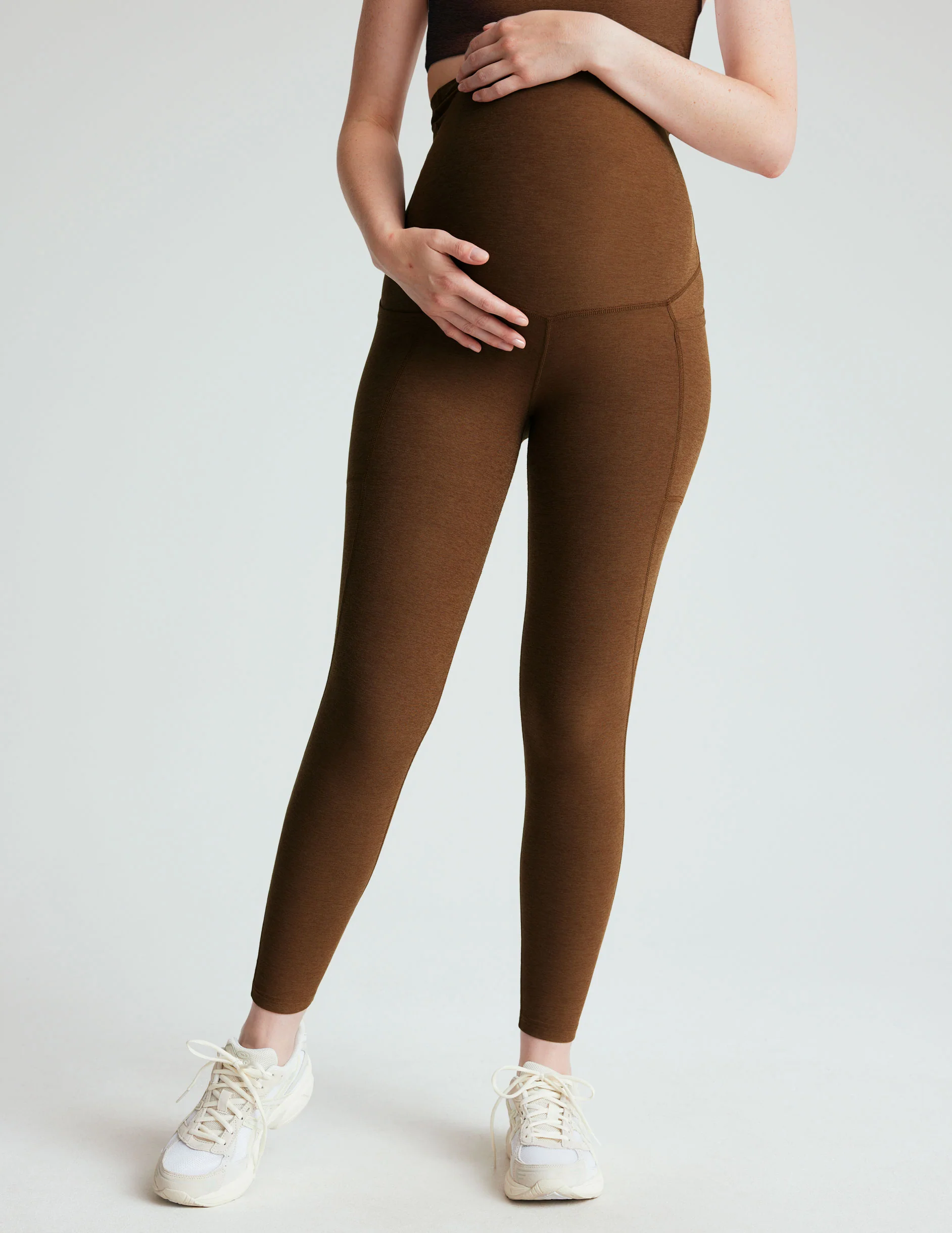 Spacedye Love the Bump Maternity Pocket Midi Legging - Onhollan