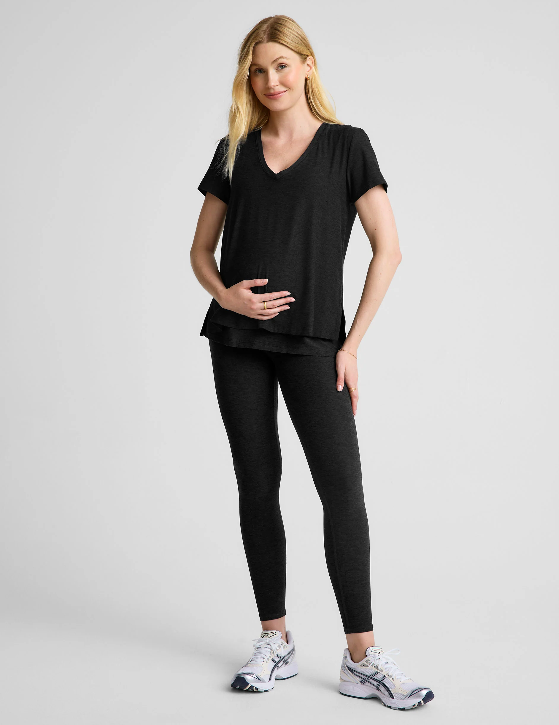 Featherweight Cozy Cover Maternity Nursing Tee - Onhollan