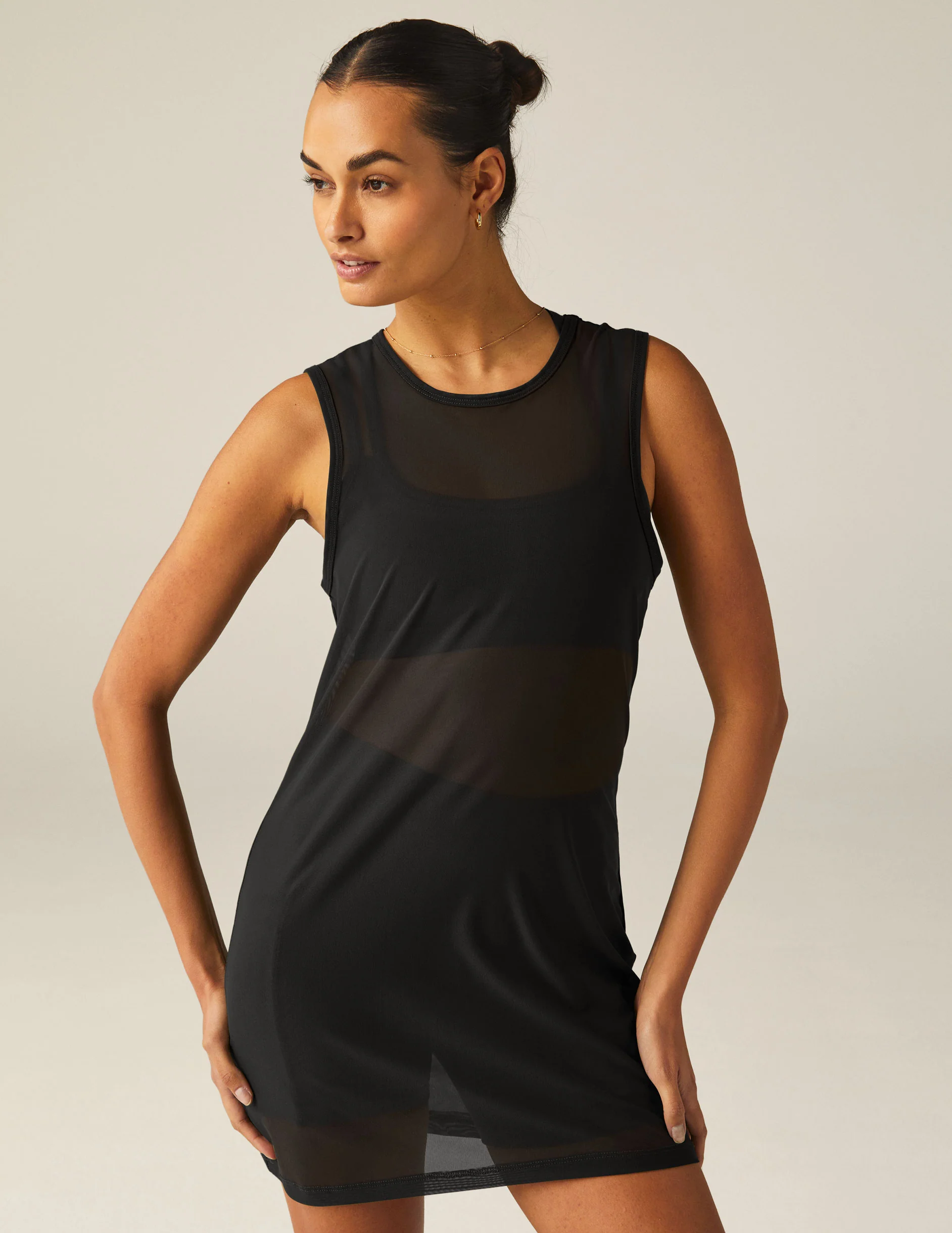 Show Off Mesh Mini Dress - Onhollan