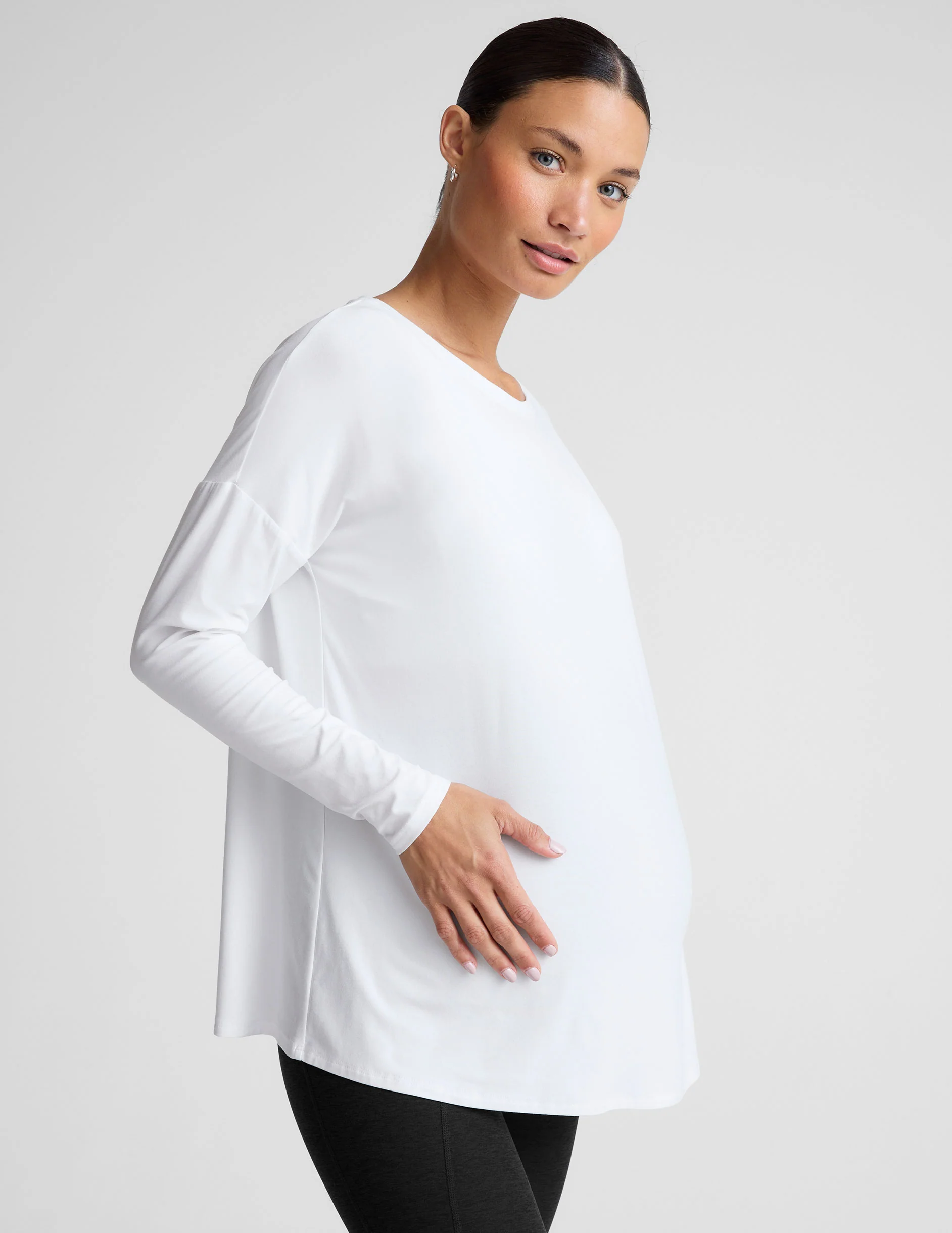 Featherweight Feels Like Home Long Sleeve Maternity Top - Onhollan