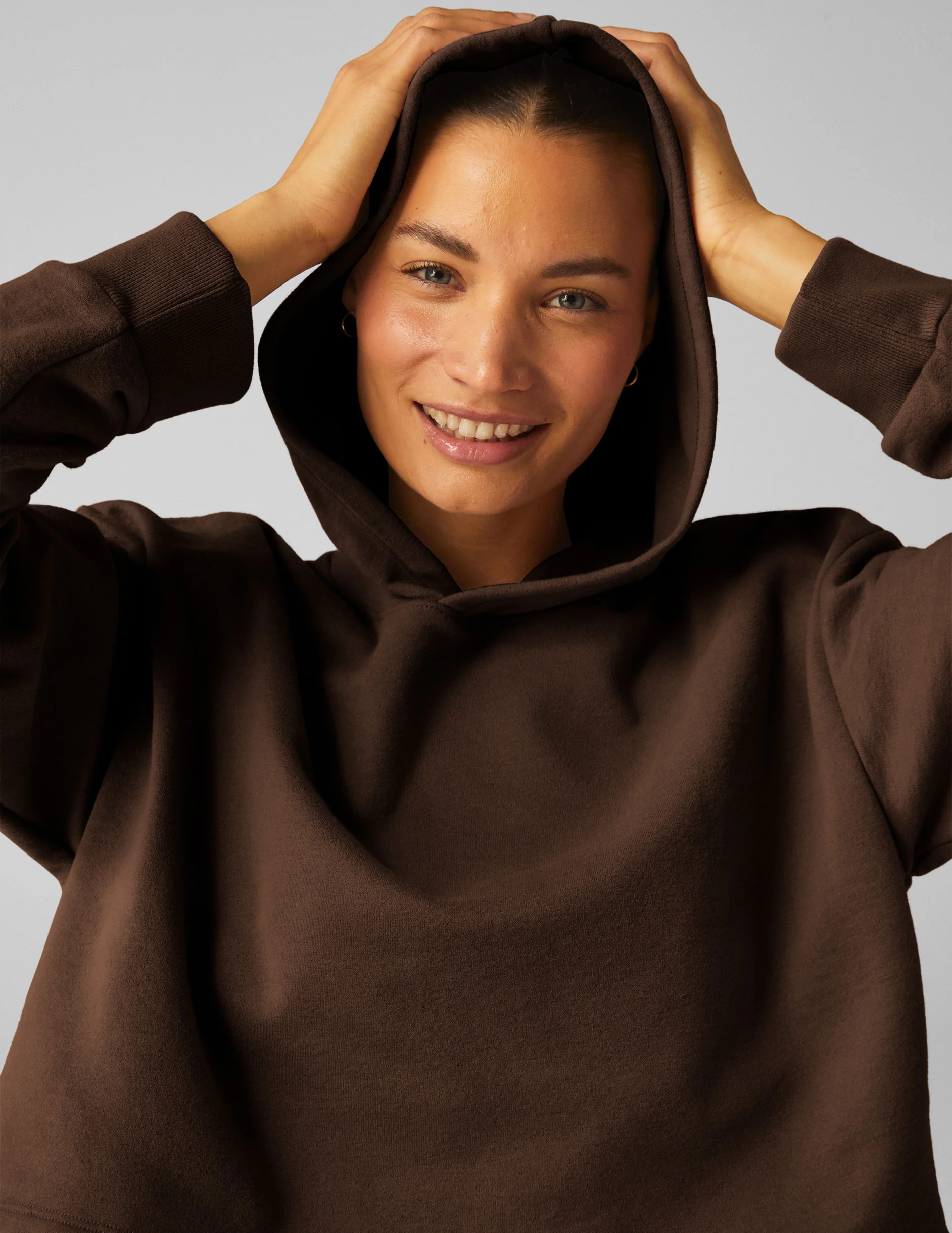 LuxeFleece Happiness Cropped Hoodie - Onhollan