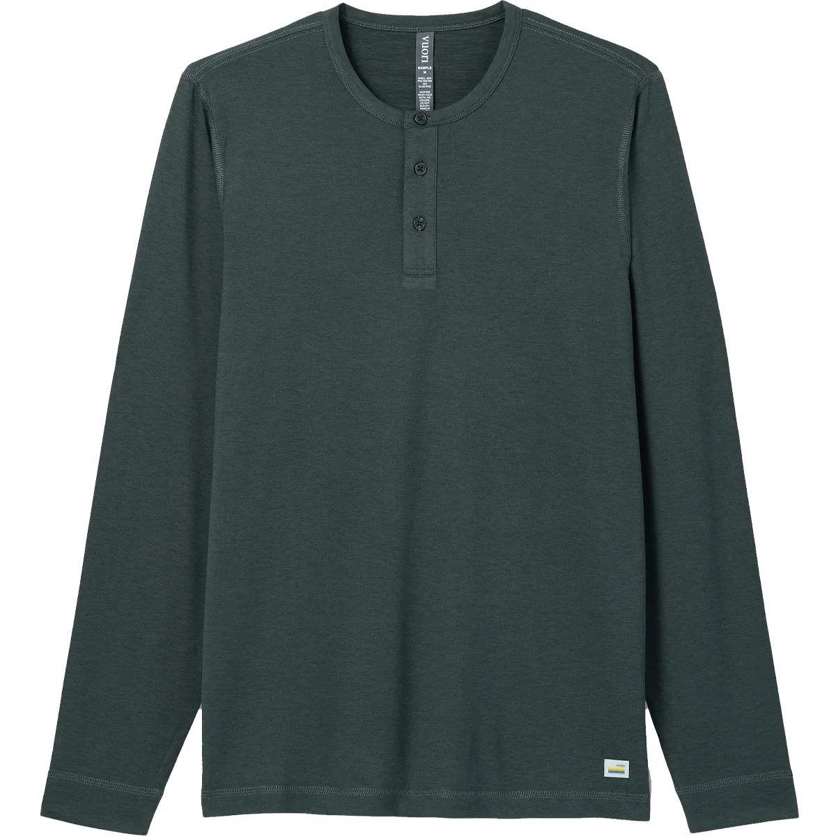 Men's Long-Sleeve Ease Performance Henley - Onhollan
