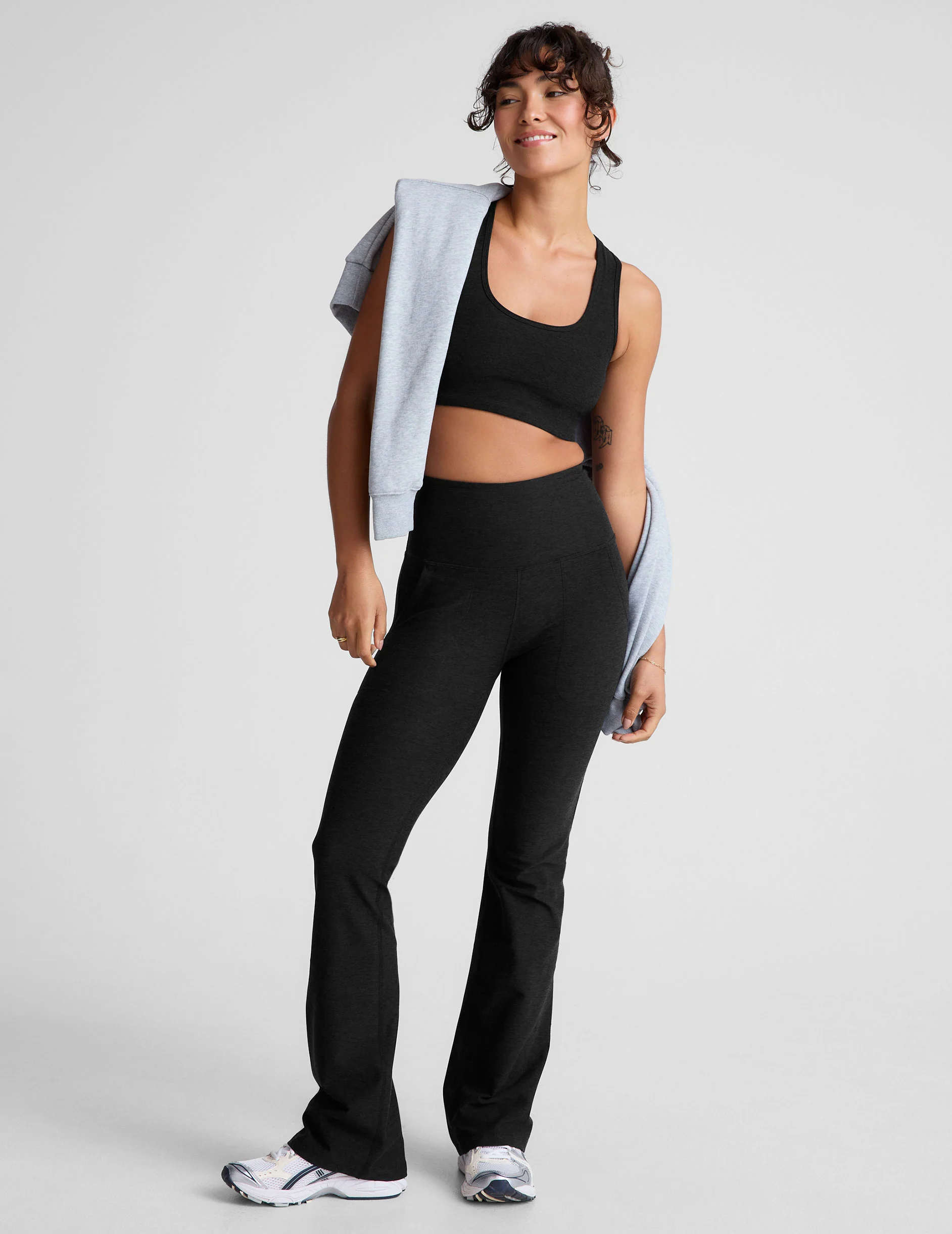 Spacedye High Waisted Practice Pocket Bootcut Pant - Onhollan