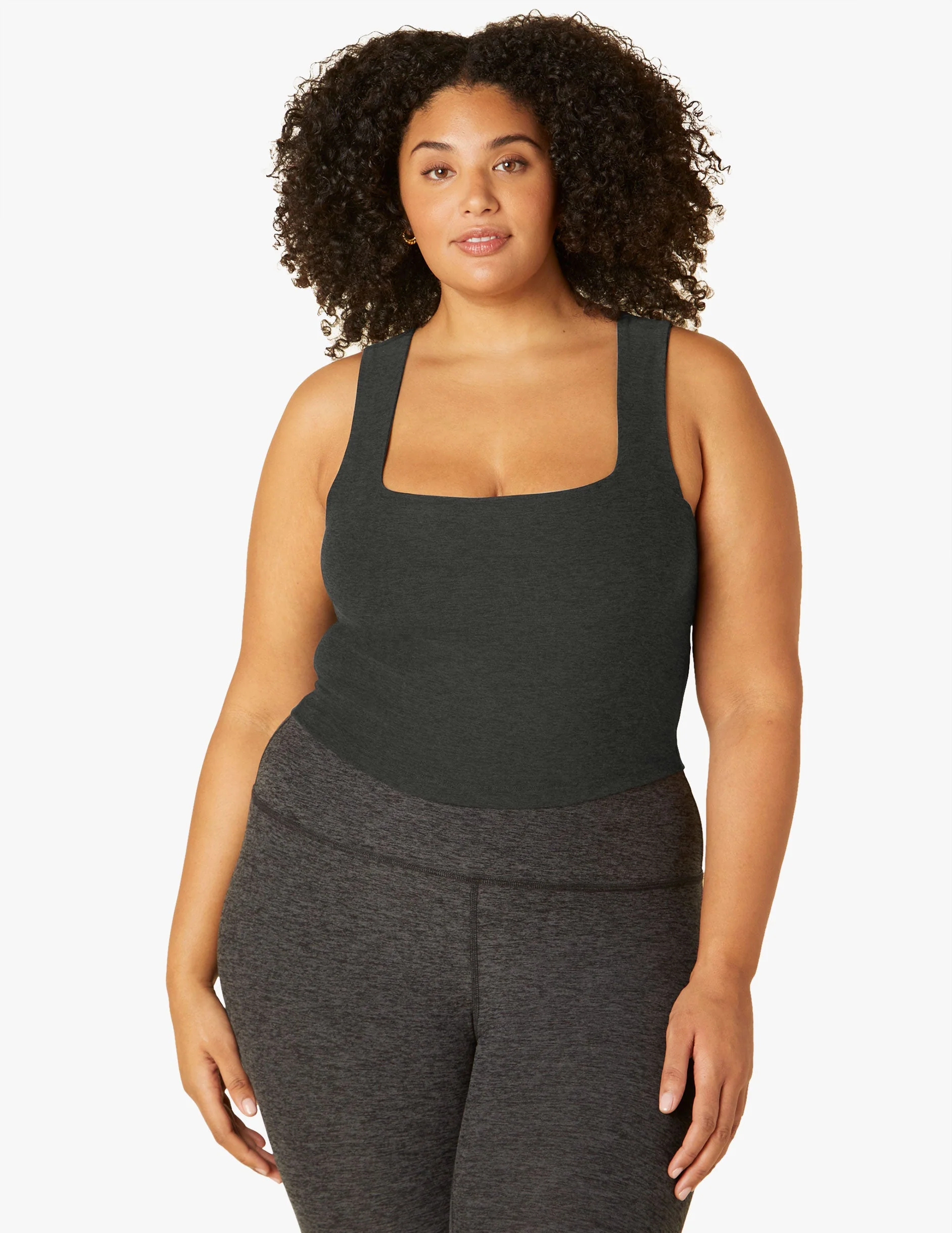 Spacedye Square Neck Cropped Tank - Onhollan
