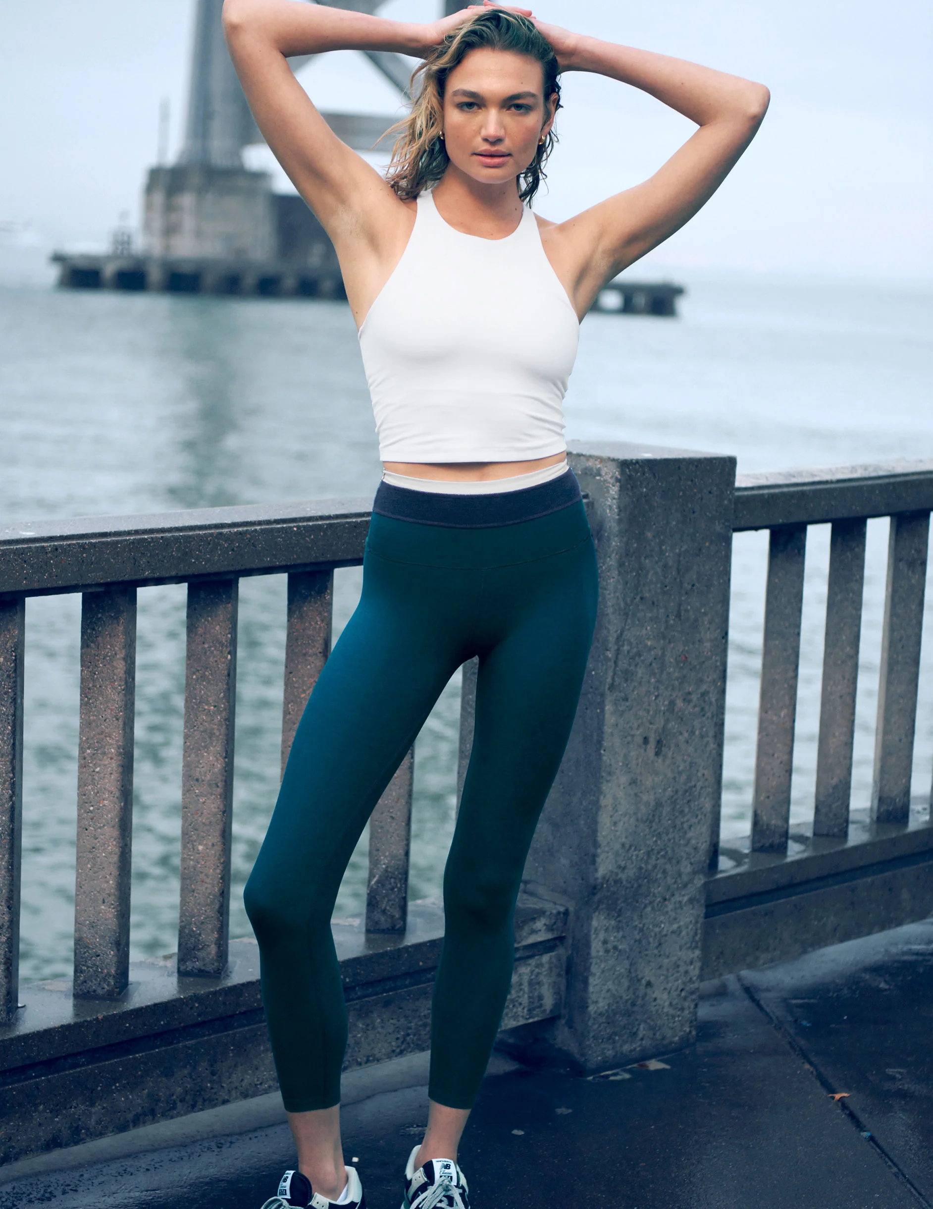 Spacedye Horizon Colorblock Midi Legging - Onhollan