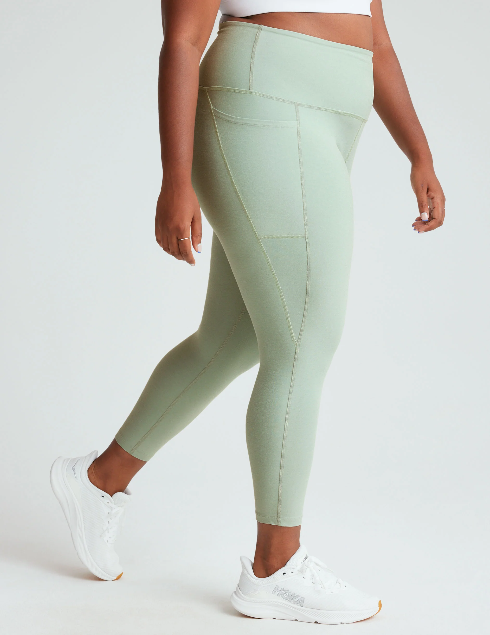 Spacedye Out Of Pocket High Waisted Midi Legging - Onhollan
