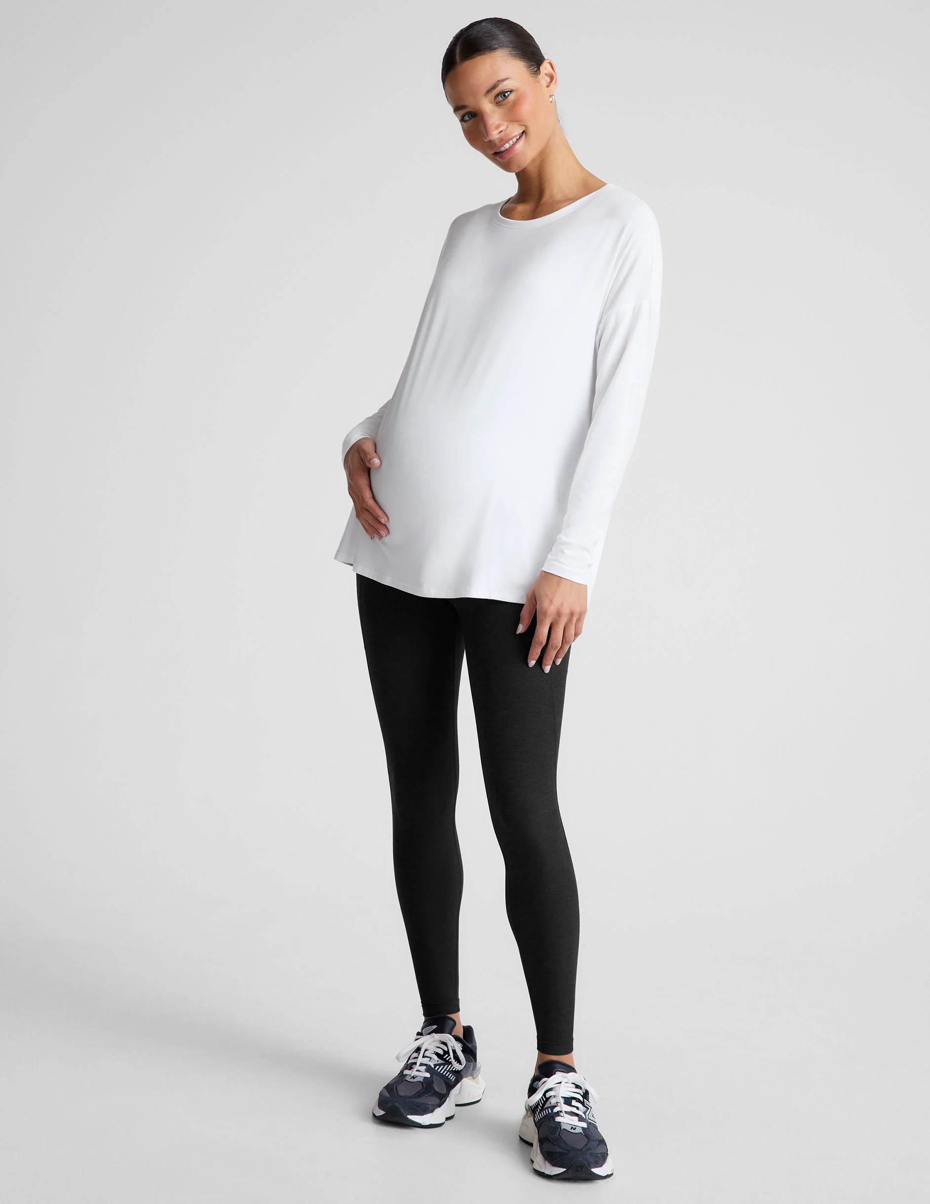 Featherweight Feels Like Home Long Sleeve Maternity Top - Onhollan