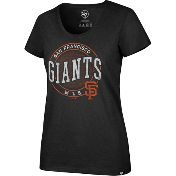 Women's SF Giants Club Scoop Neck Tee - Onhollan