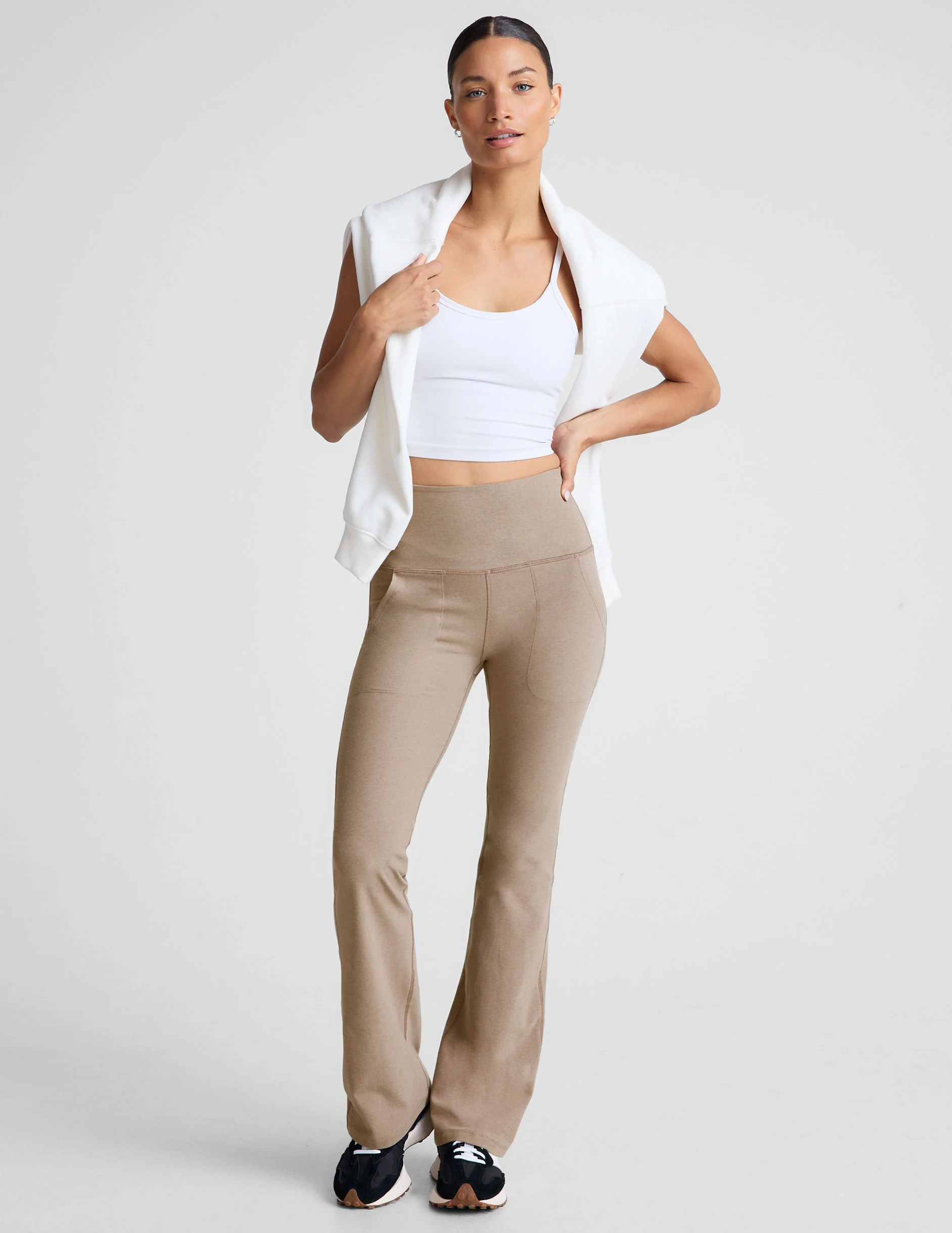 Spacedye High Waisted Practice Pocket Bootcut Pant - Onhollan