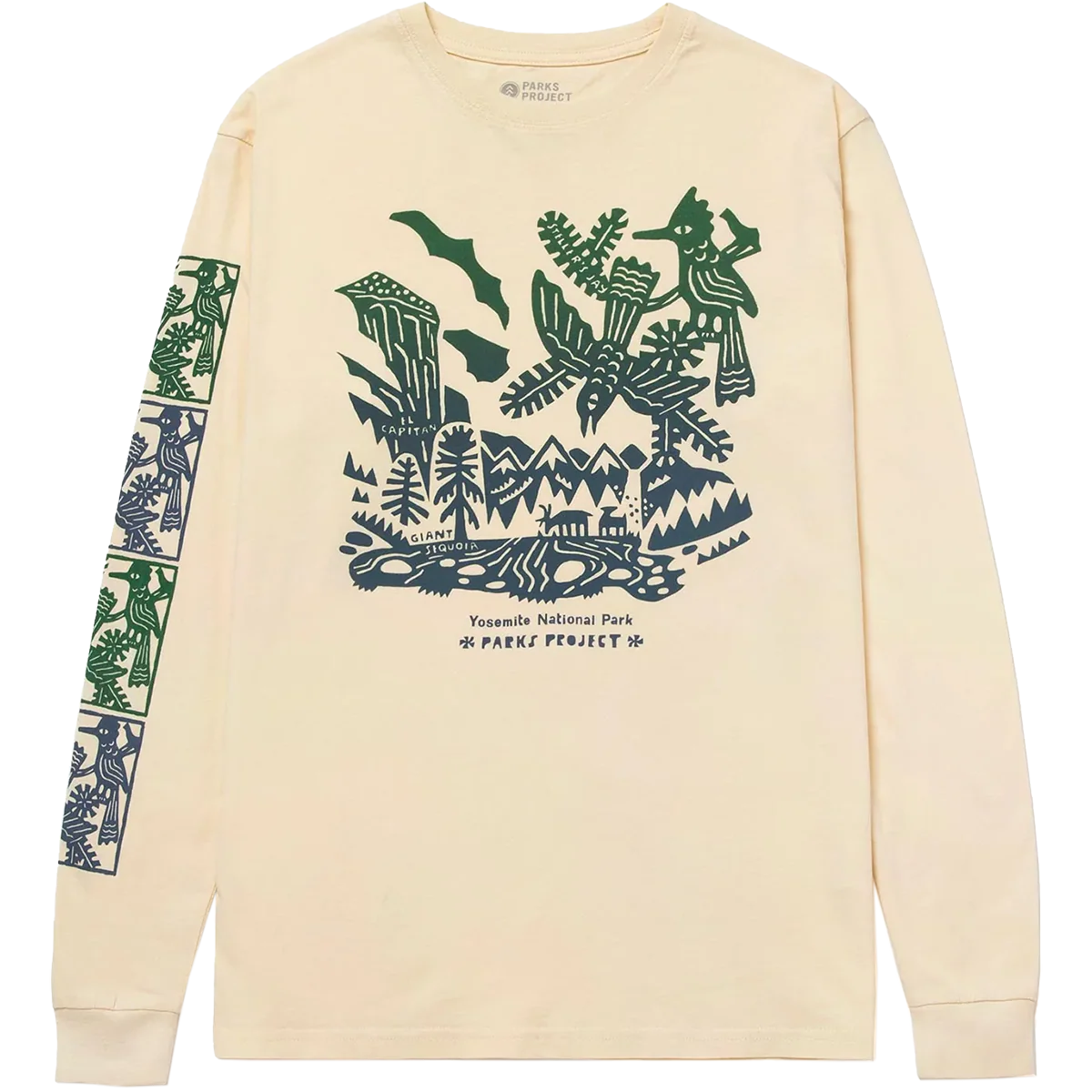 Yosemite Woodcut Long Sleeve Tee - Onhollan