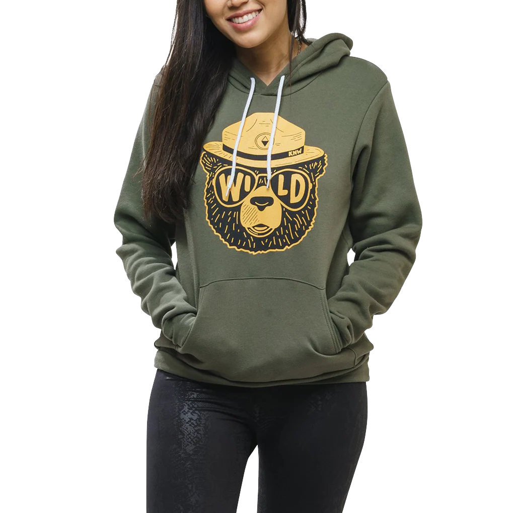 Unisex Wild Bear Pullover Hoodie - Onhollan