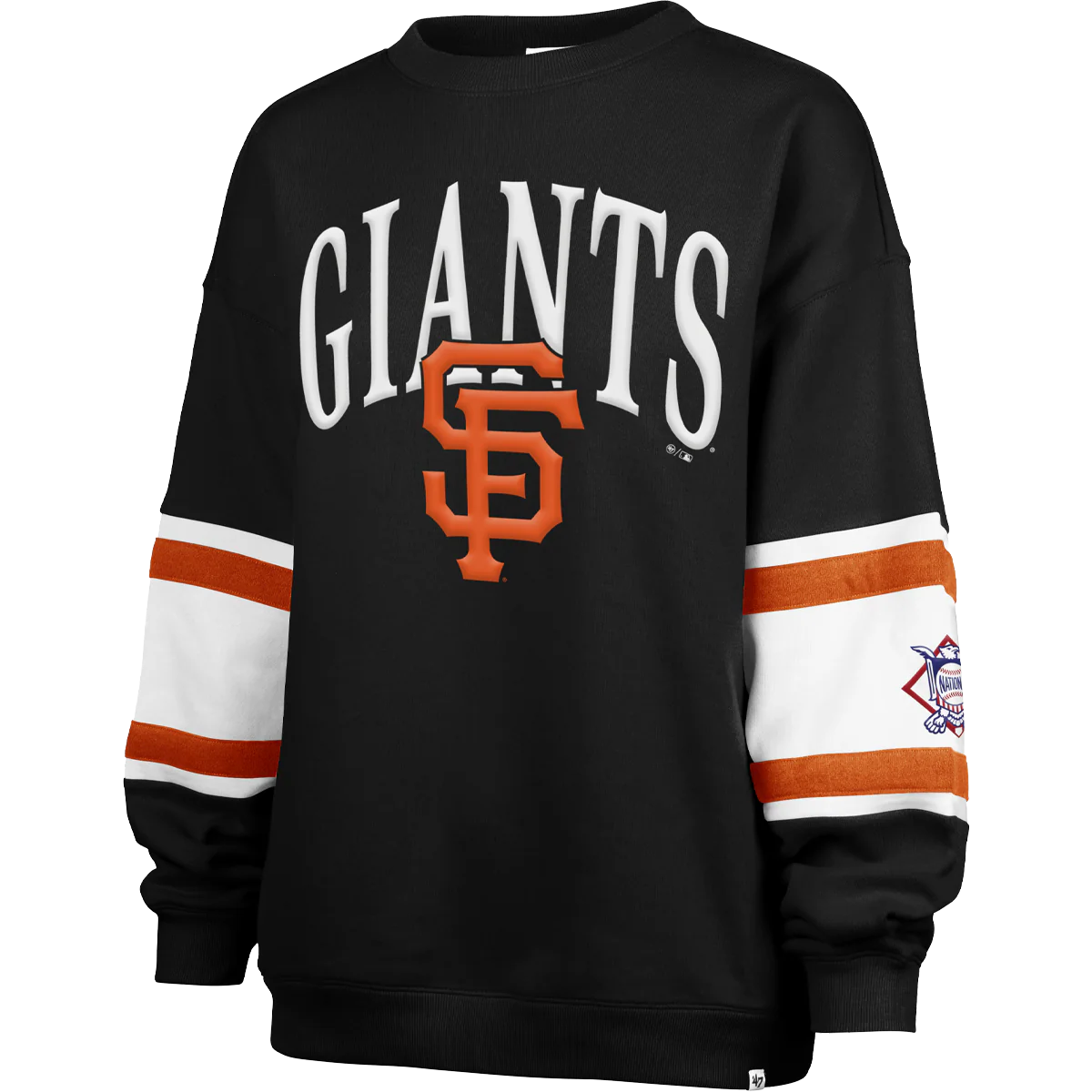 Women's Giants Steadfast Sleeve Paneled Crew - Onhollan