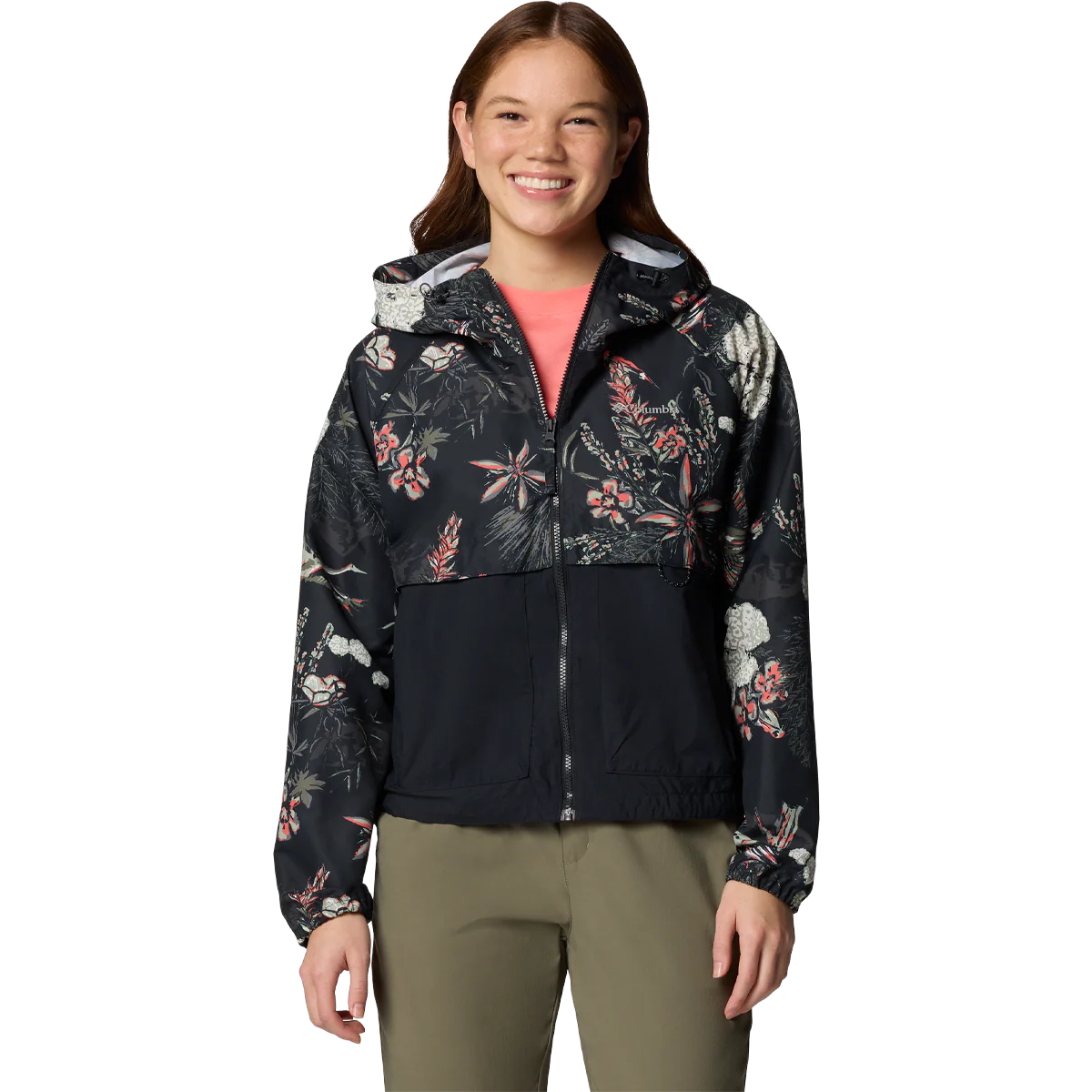 Women's Spire Valley Printed Windbreaker - Onhollan