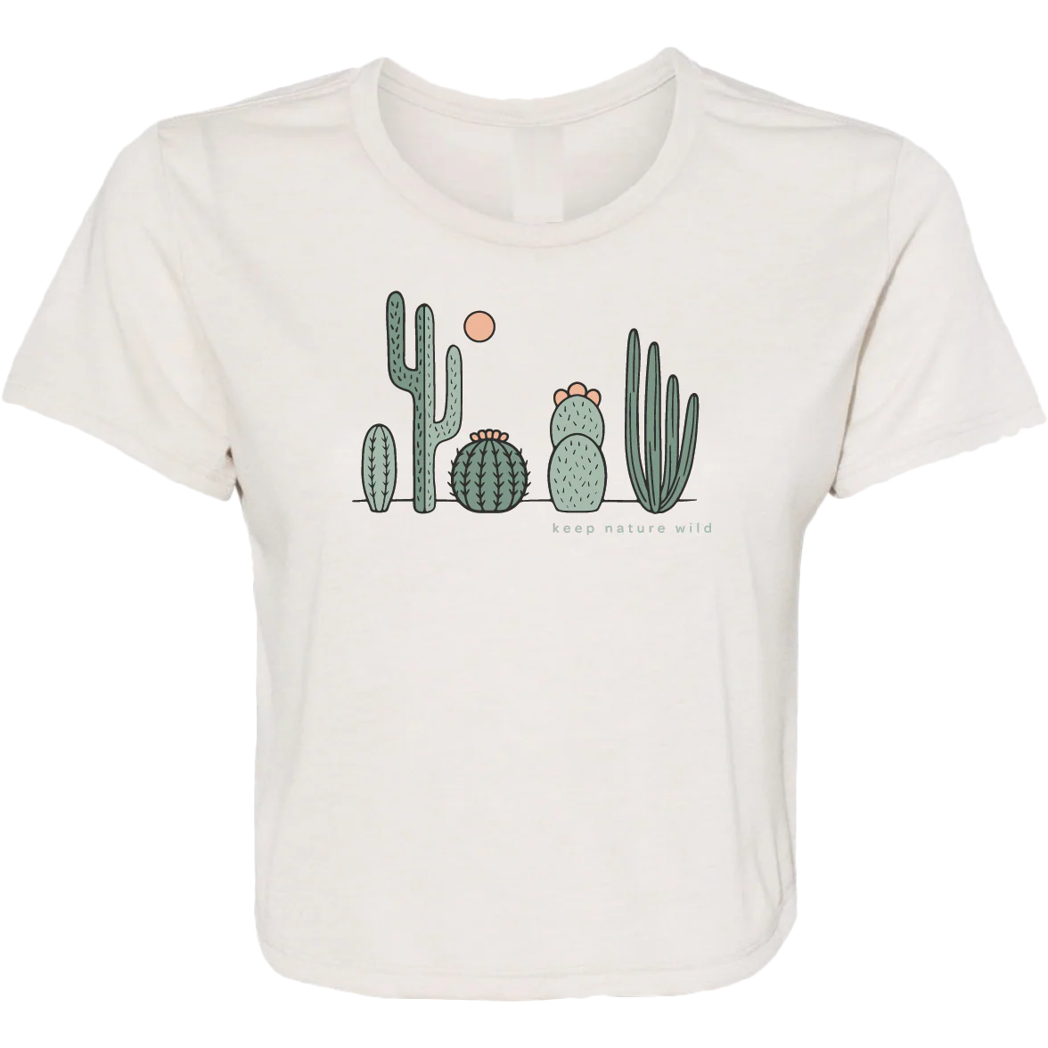 Women's Cactus Friends Cropped Tee - Onhollan