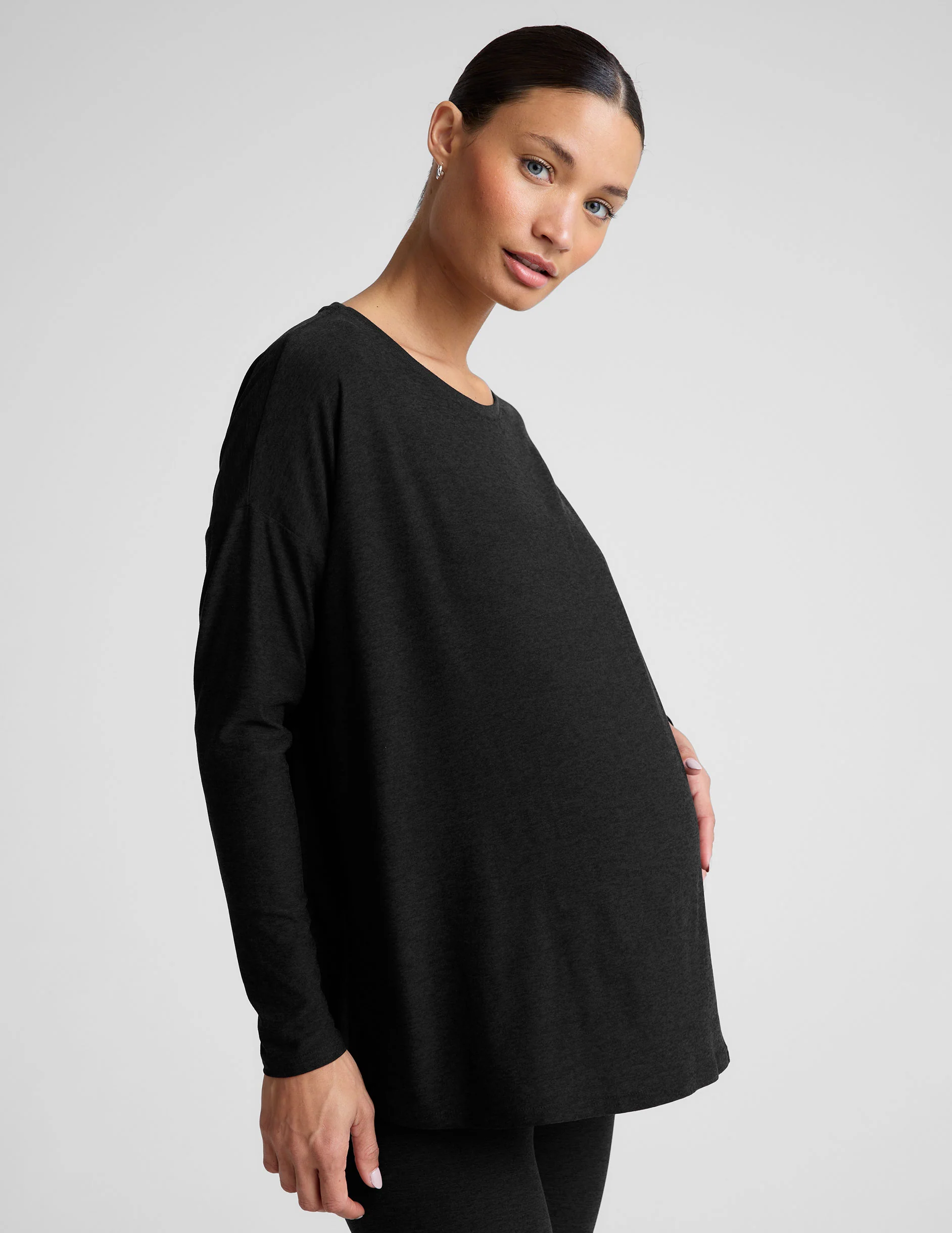 Featherweight Feels Like Home Long Sleeve Maternity Top - Onhollan