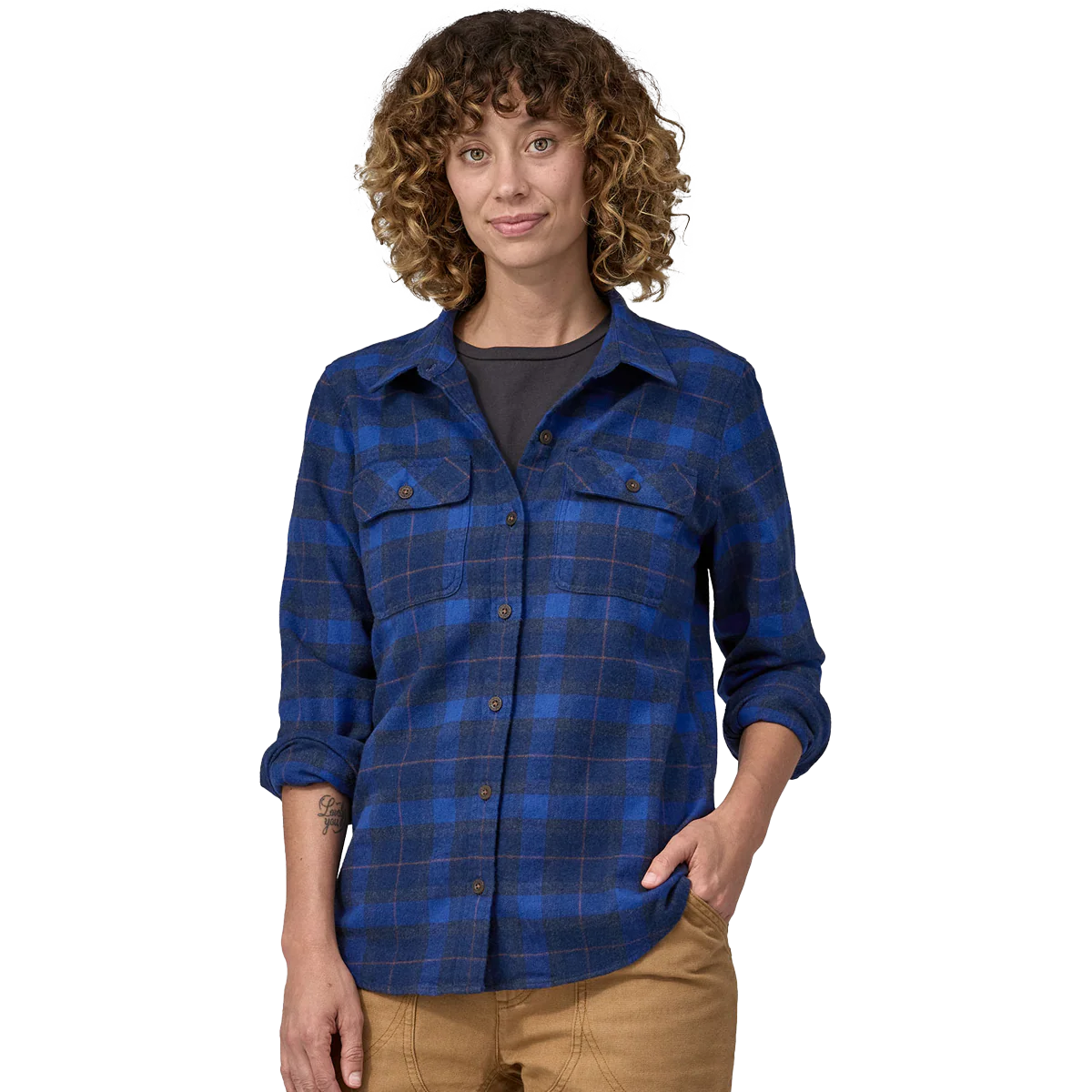 Women's Long Sleeve Midweight Fjord Flannel Shirt - Onhollan